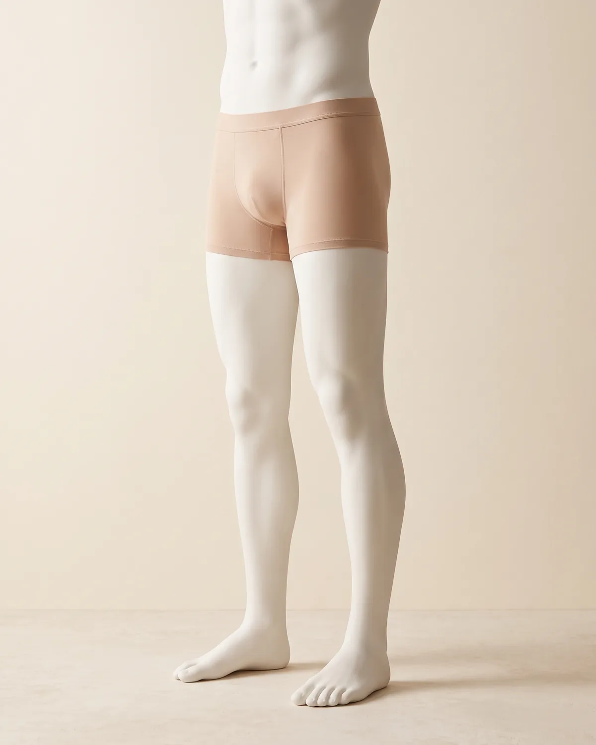 The full legs area shown on a ceramic figure